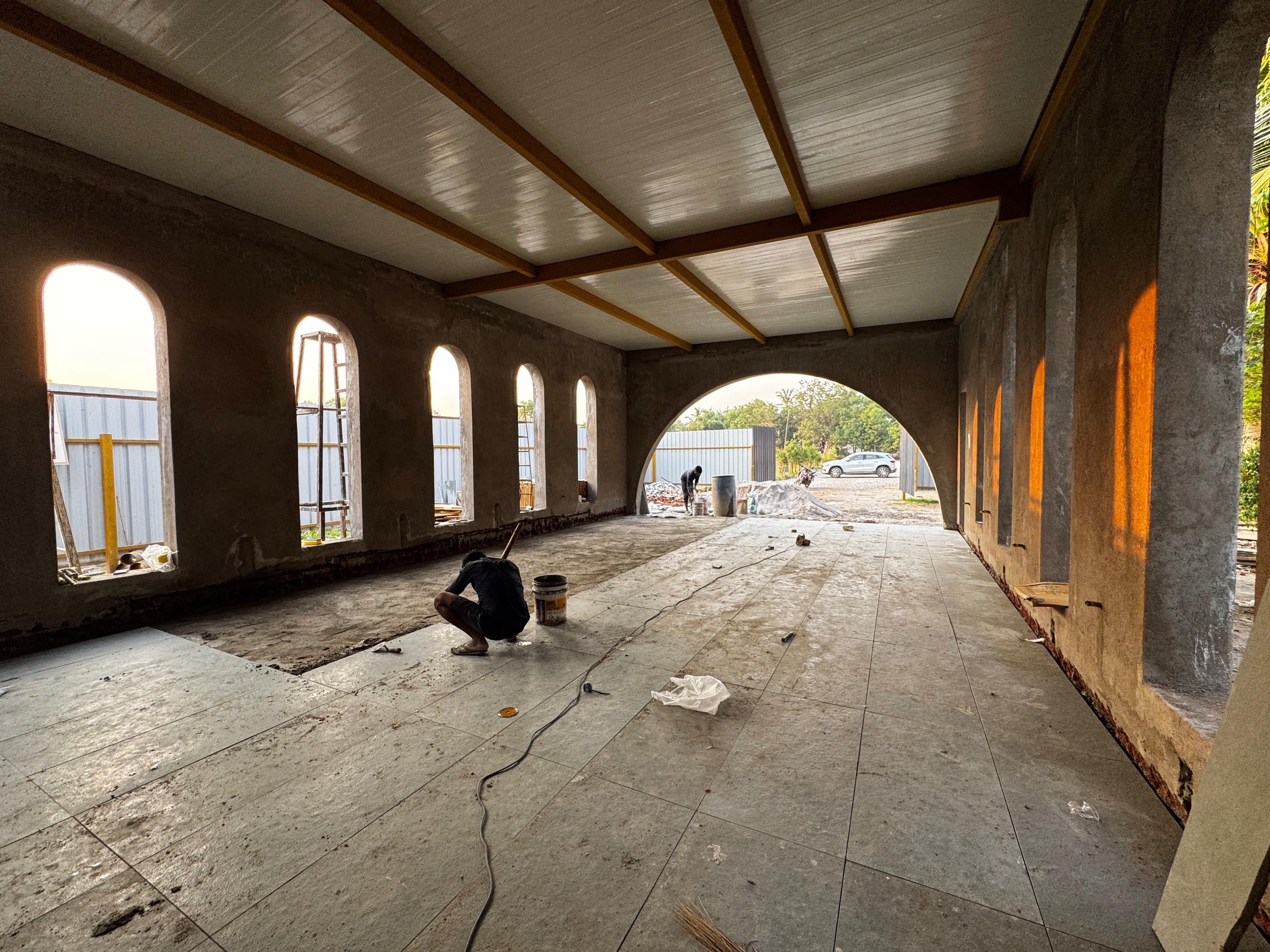 Studio space, under construction